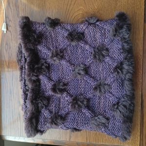 Loft fur scarf nwot